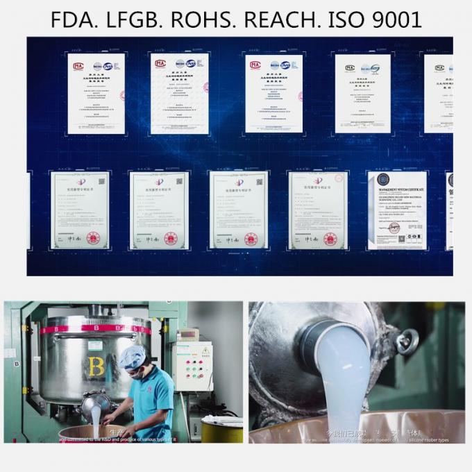FDA LSR Liquid Silicone Rubber Hardness 20 Shore A Good Transparent