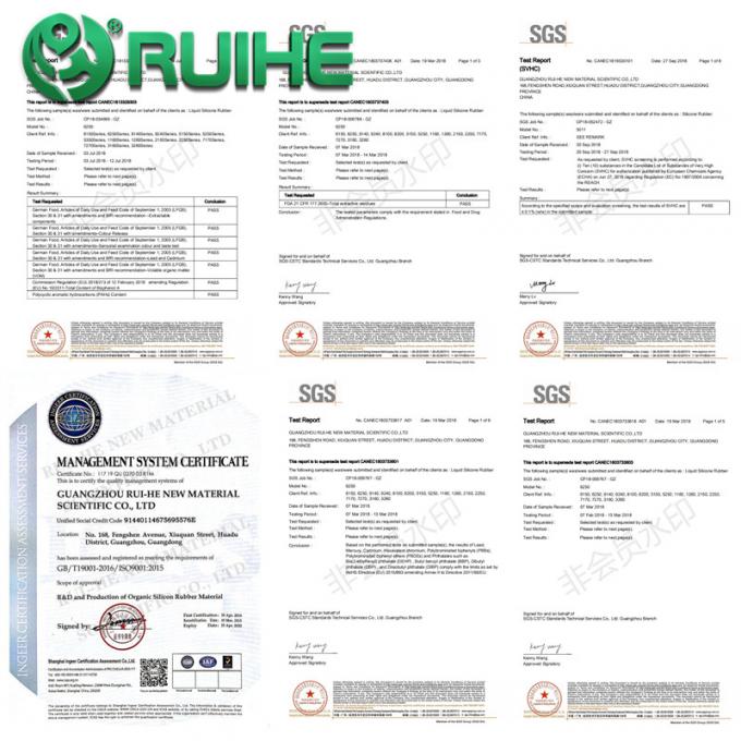 Oil Resistance Transparent Liquid Silicone Rubber / Silicone Rubber Extrusion Capabilities
