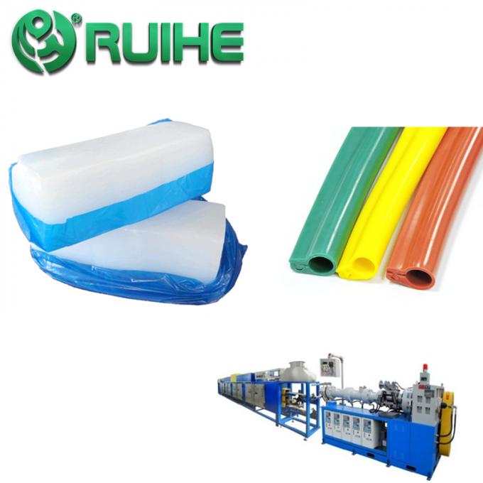 500% Extrusion Midgold Silicone Rubber For Tubes And Cable 2