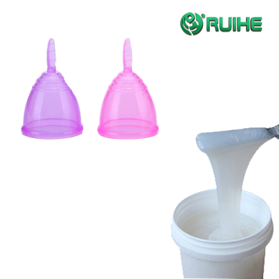 100% Platinum Lady Medical Grade Transparent Liquid Silicone Menstrual Cup