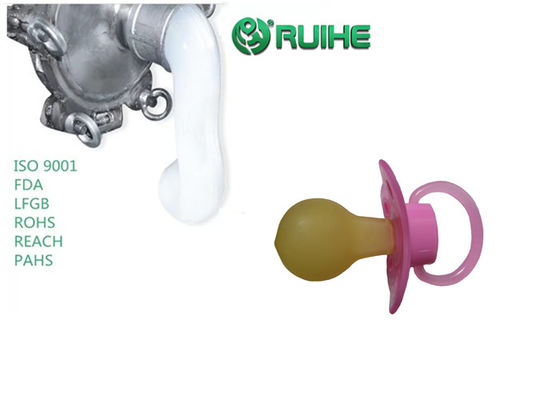 55%  25KN/M Transparent Liquid Silicone Rubber For Baby Nipples