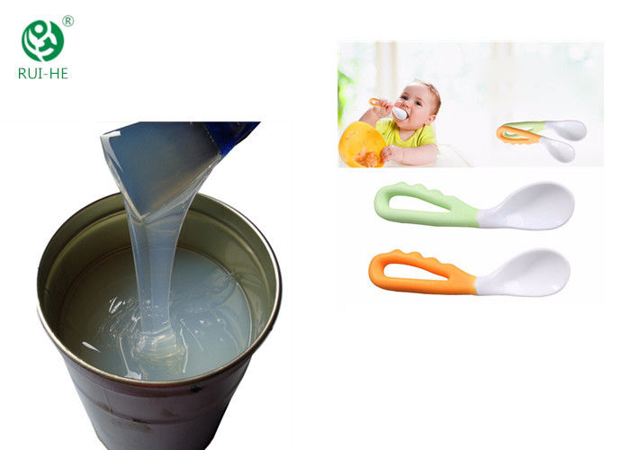 High Rebound Property Raw Silicone Rubber , Sedex Authorized Baby Spoon Silicone