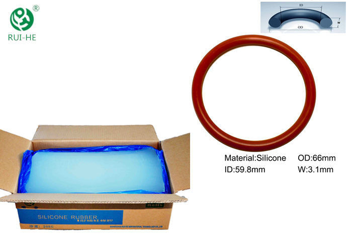 Solid Fire Resistant Silicone Rubber High Stability Apply To O Ring Seals