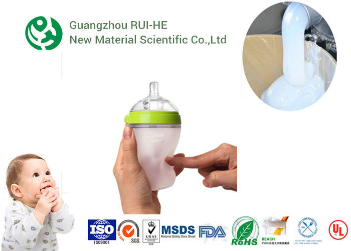 Liquid Silicone Rubber For Baby Nipples, Bottles Injection Molding 2 Part LSR 6250 - 60 With LFGB