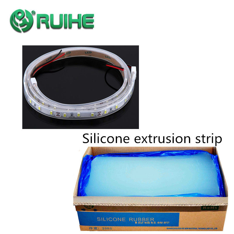 Oil Resistance Transparent Liquid Silicone Rubber / Silicone Rubber Extrusion Capabilities