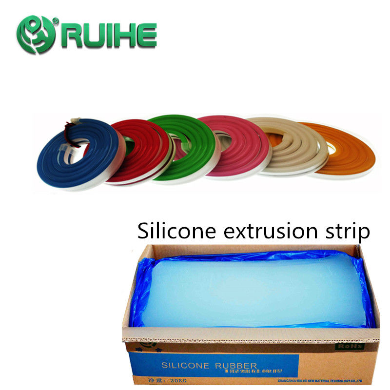 Silicone rubber extrusions available in shore A hardness of 30 to 80. Available in profiles, sections, strips, cord,