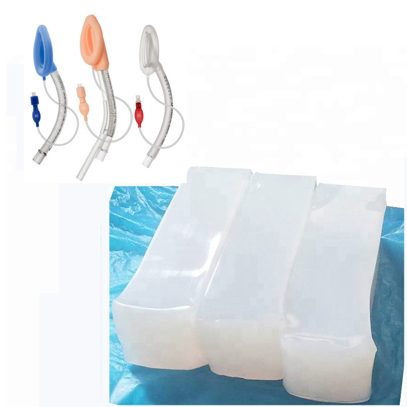 Medical grade  silicone Transparency LSR silicone used to make meidical laryngeal mask tube silicone rubber