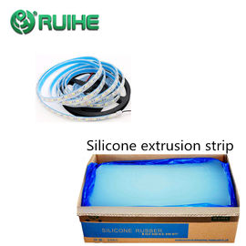 Silicone rubber extrusions available in shore A hardness of 30 to 80. Available in profiles, sections, strips, cord,