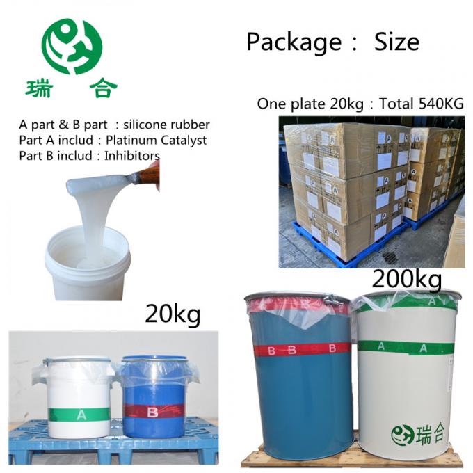 Non Toxic Food Grade Liquid Silicone Rubber Hardness 3080 Shore A" LFGB